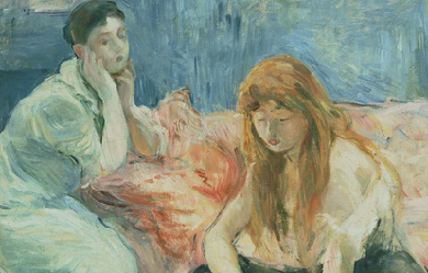 Two Girls, by Berthe Morisot