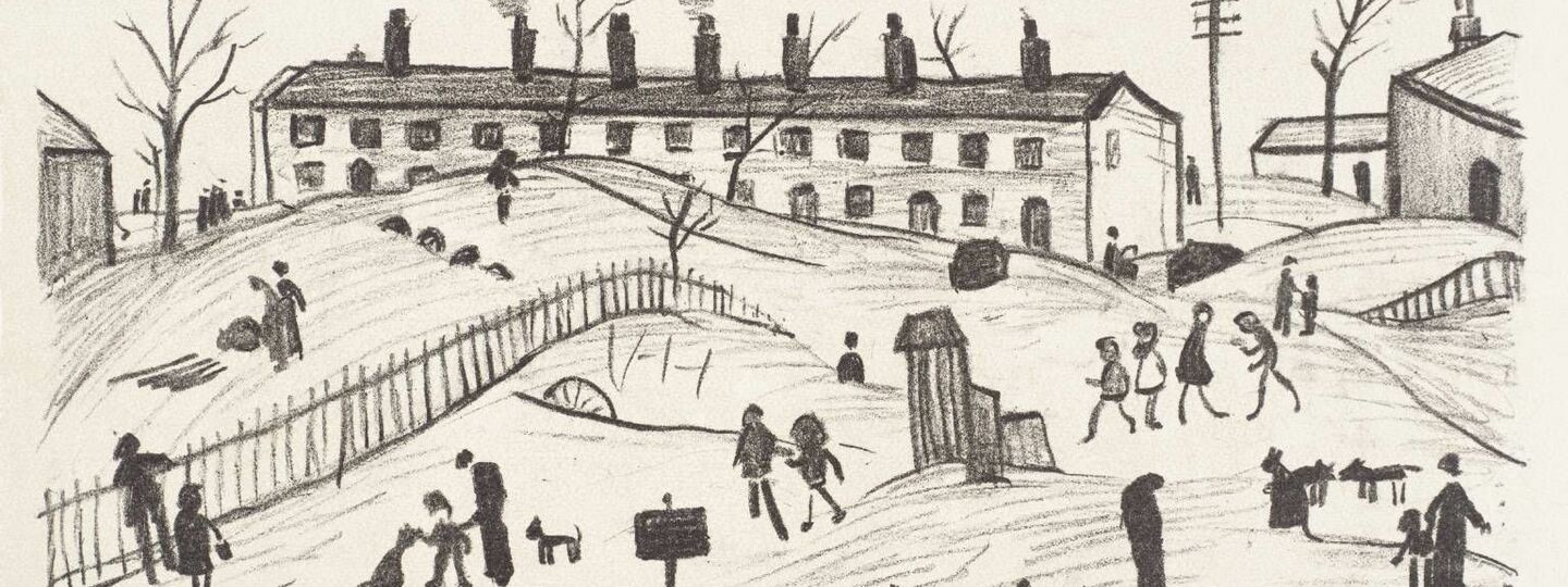 Winter in Broughton, by Laurence Stephen Lowry