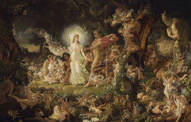 The Quarrel of Oberon and Titania, by Joseph Noel Paton