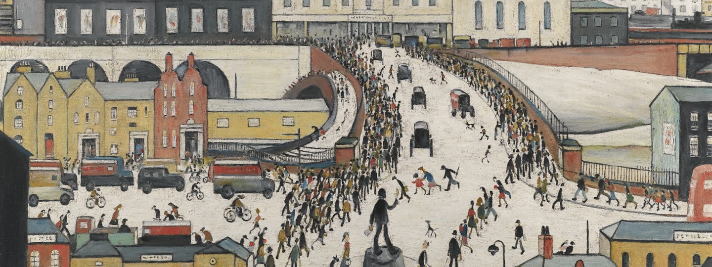 Station Approach, Manchester, by Laurence Stephen Lowry