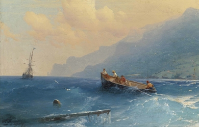 Searching for Survivors, by Iván Konstantínovich Aivazovski 