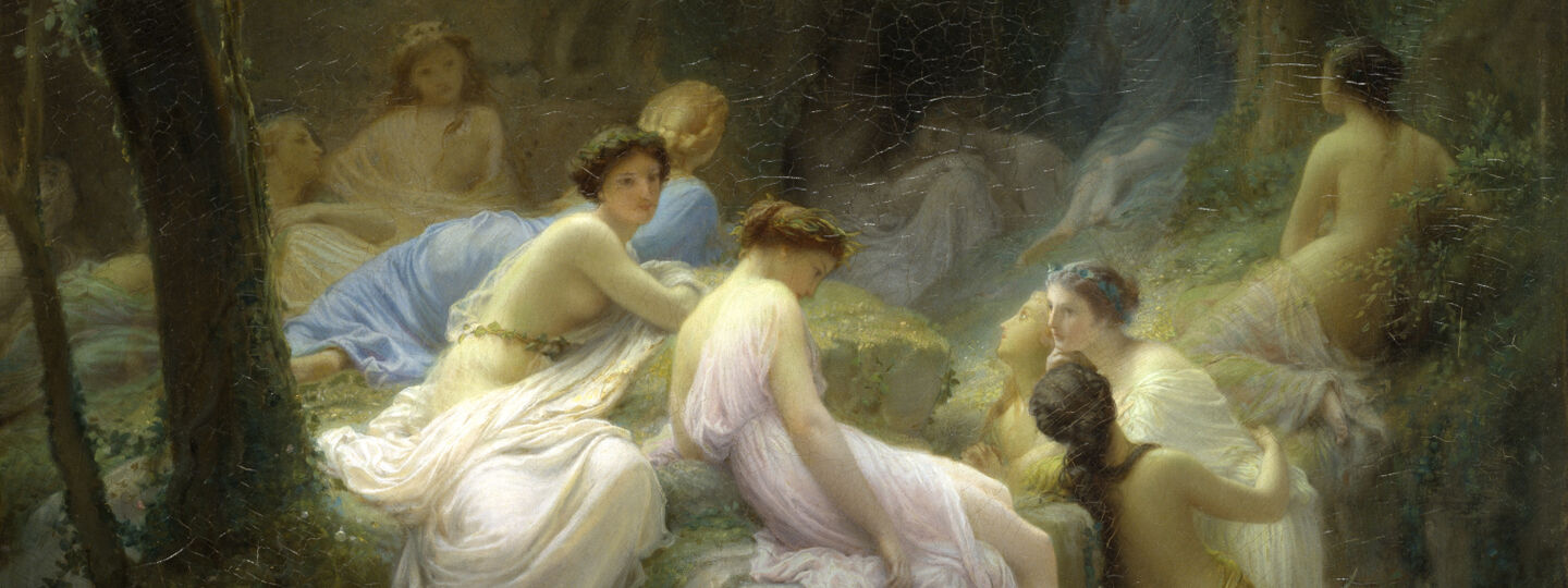 Nymphs Listening to the Songs of Orpheus, by Charles Jalabert