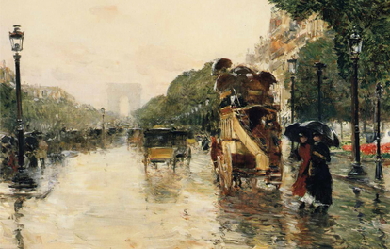 Champs Elysées, by Childe Hassam