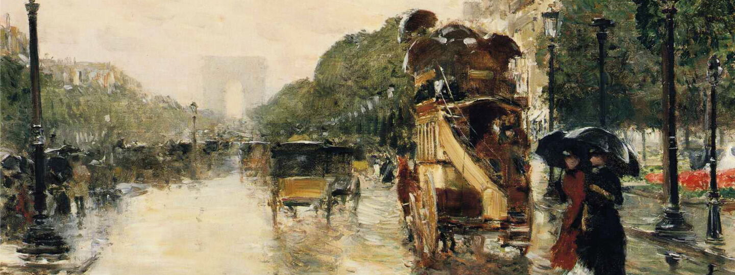 Champs Elysées, by Childe Hassam