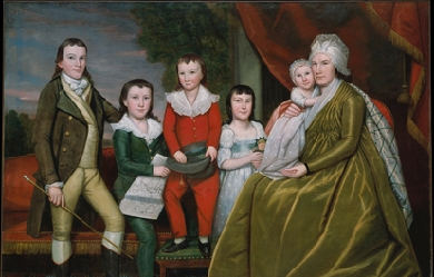 Mrs. Noah Smith and Her Children, by Ralph Earl