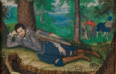 Edward Herbert, 1st Baron Herbert of Cherbury, by Isaac Oliver