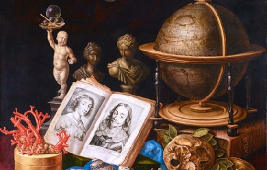 Allegory of Charles I of England and Henrietta of France in a Vanitas Still Life, by Carstian Luyckx