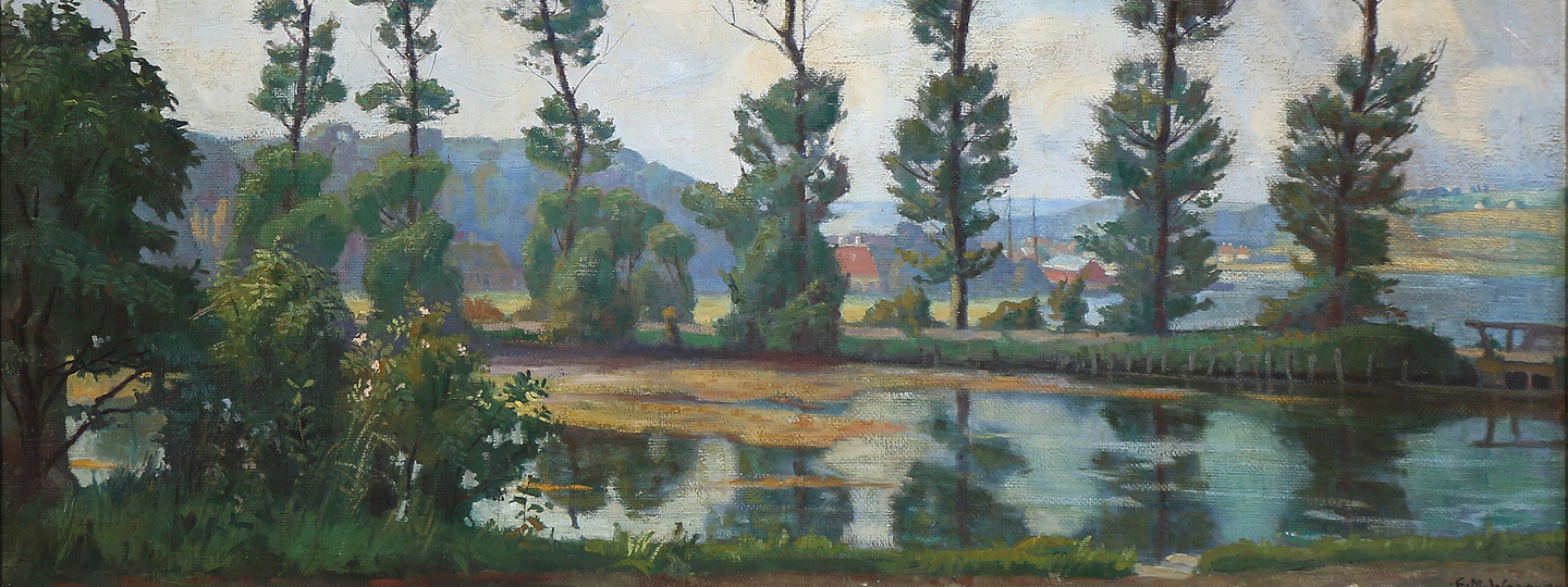 The poplars along Hobro Fiord, by Lili Elbe