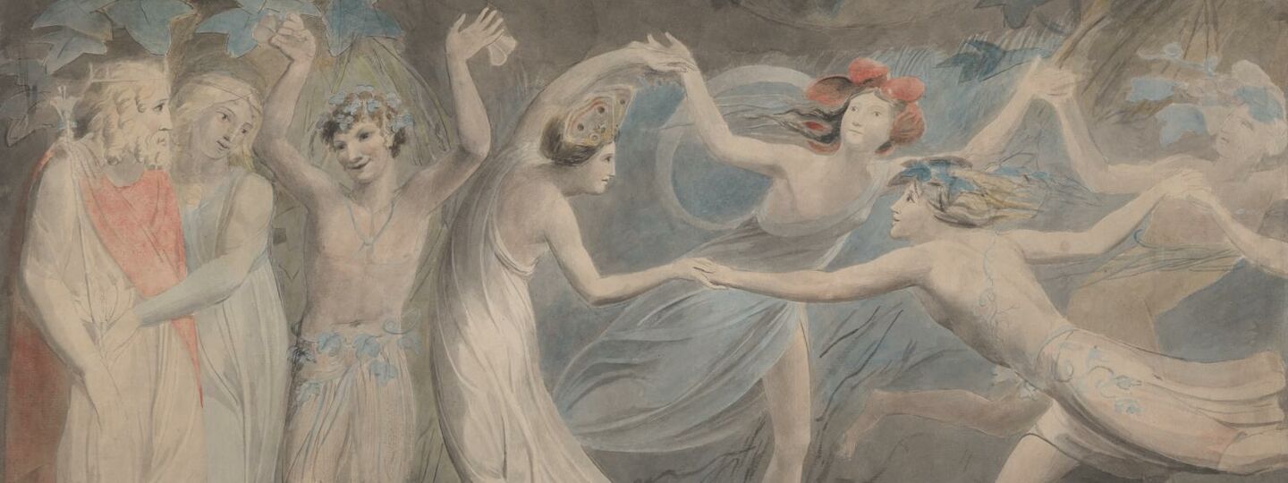 Oberon, Titania and Puck with Fairies Dancing, by William Blake