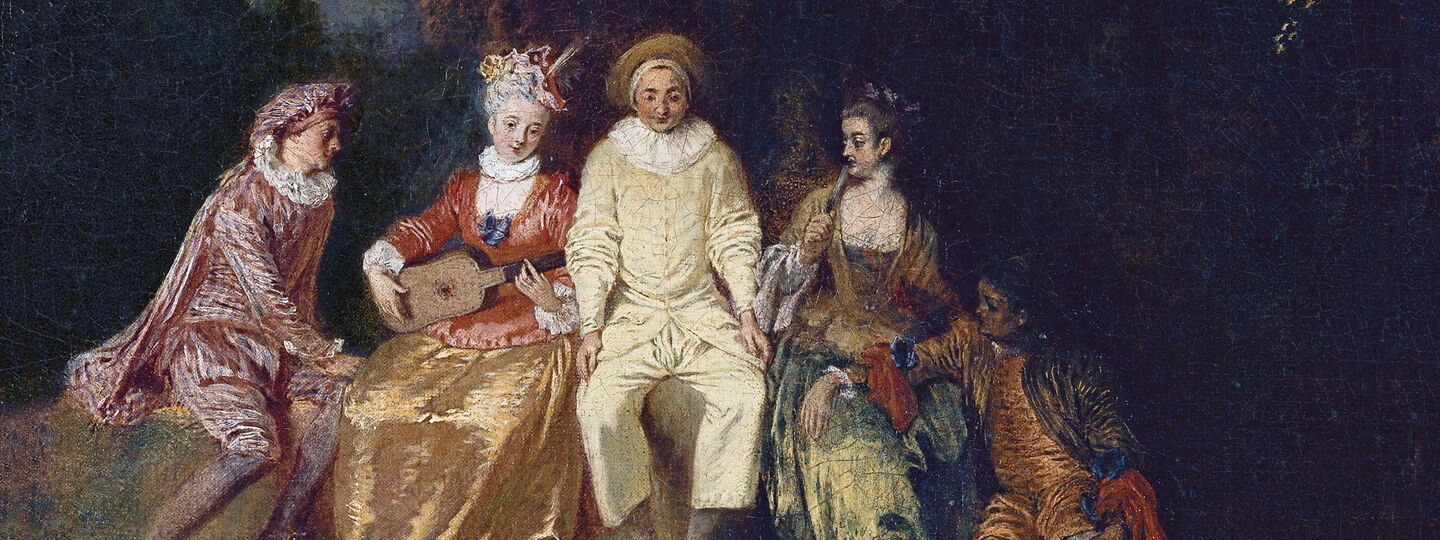 Pierrot Content, by Jean Antoine Watteau