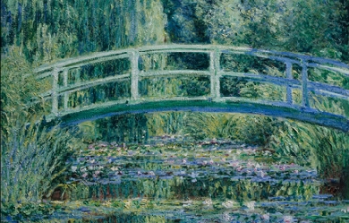 Water Lilies and Japanese Bridge, by Claude Monet