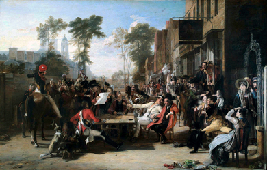 Chelsea Pensioners Reading the Waterloo Dispatch, by David Wilkie