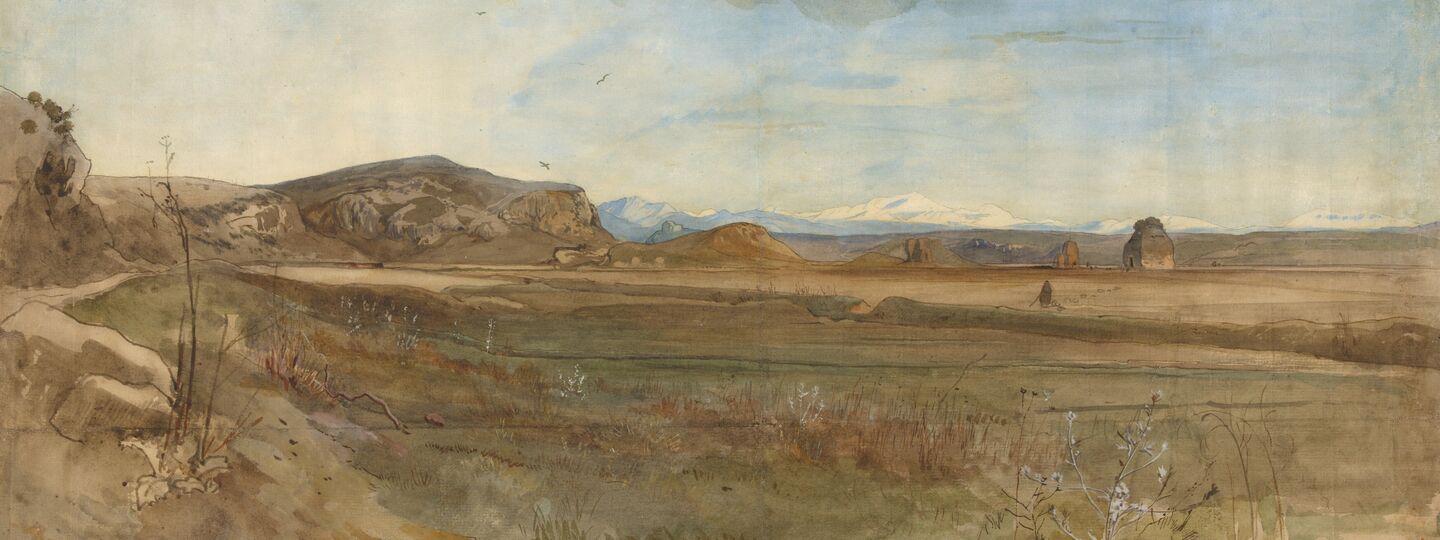 Campagna Landscape on the Via Flaminia, by Franz Albert Venus
