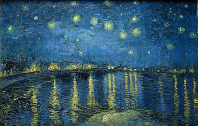 Starry night over the Rhône, by Vincent van Gogh