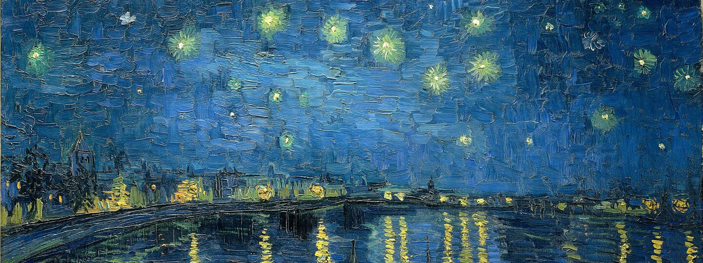 Starry night over the Rhône, by Vincent van Gogh