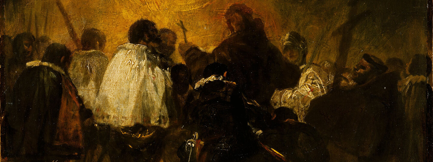 Communion before battle, by Francisco de Goya