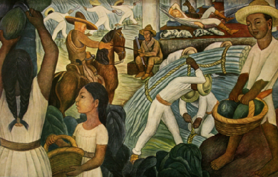 From sugar cane, by Diego Rivera