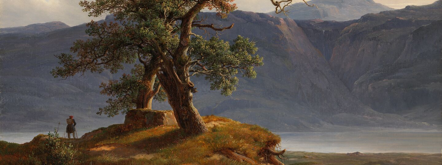 Landscape with wanderer, by Thomas Fearnley