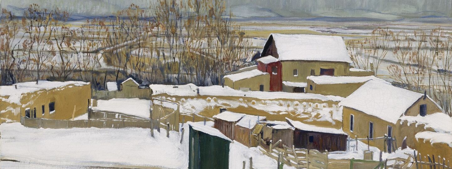 Taos in the Snow, by Walter Ufer