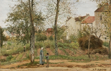 Landscape at Louveciennes (Autumn), by Camille Pissarro