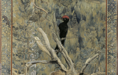 Great Black Woodpecker, by Akseli Gallen-Kallela