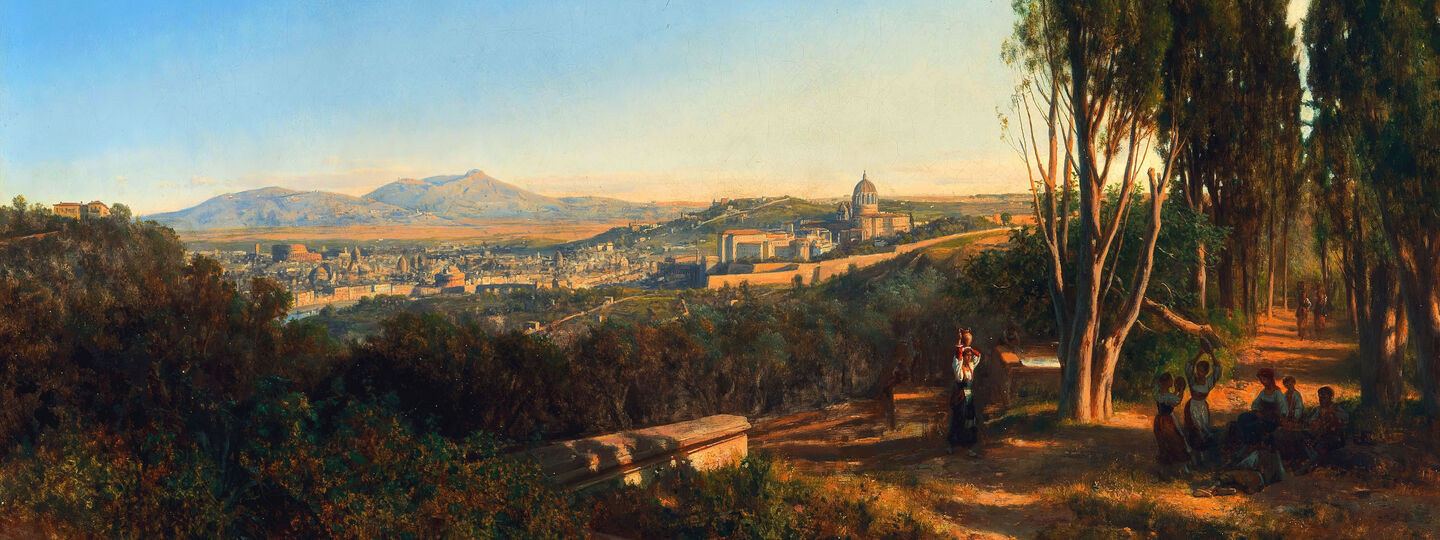 View of Rome from Villa Madama, by András Markó