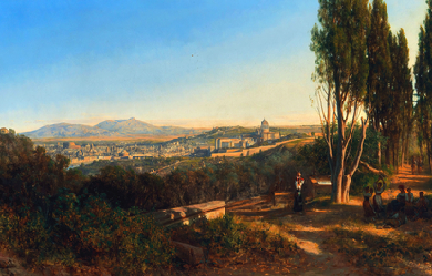 View of Rome from Villa Madama, by András Markó