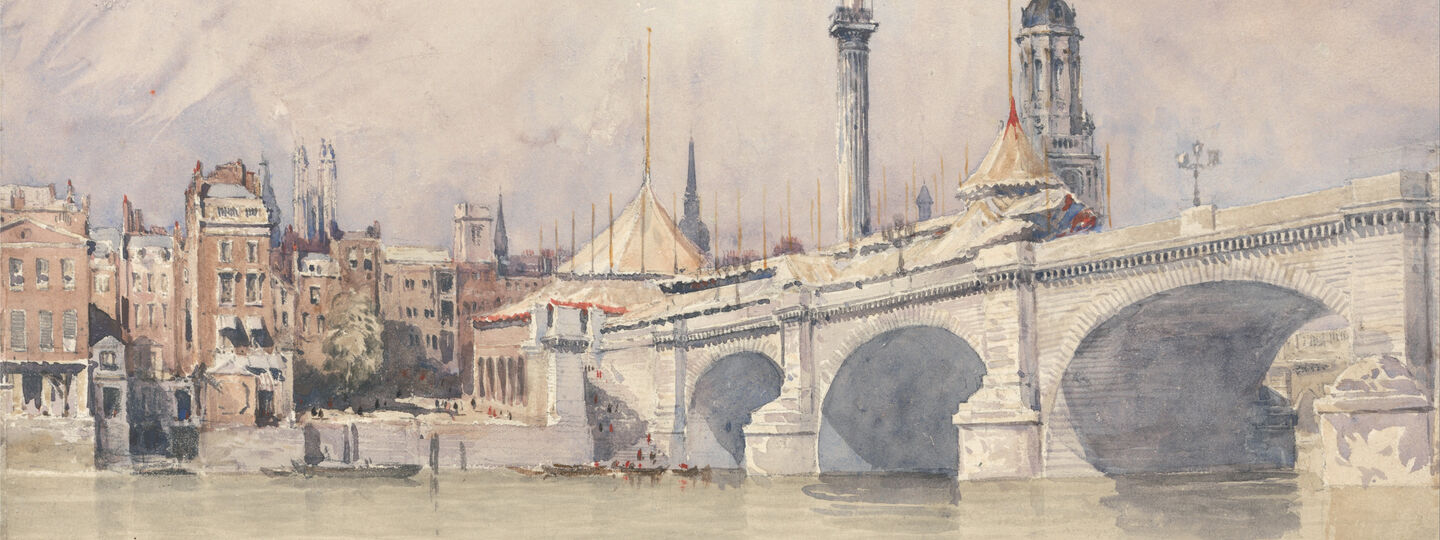 The Opening of the New London Bridge, by David Cox