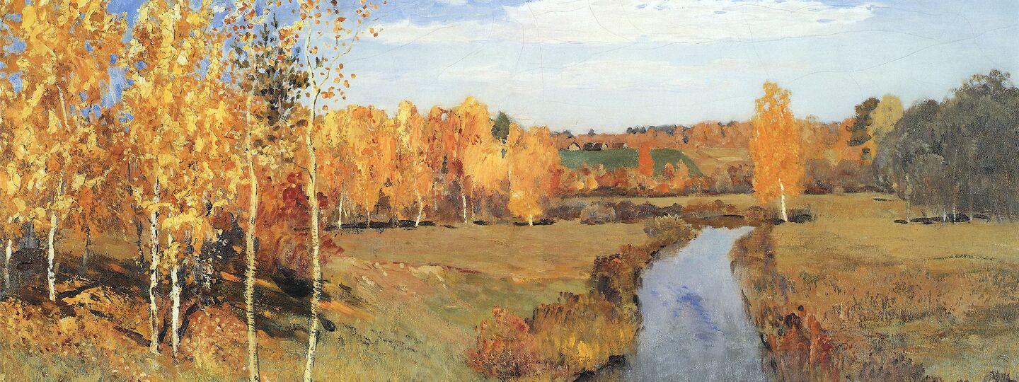 Golden autumn. Slobodka, by Isaak Levitán