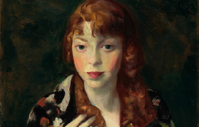 Edna Smith in a Japanese Wrap, by Robert Henri