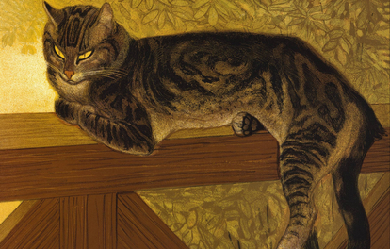 Summer: Cat on a Balustrade, by Théophile Alexandre Steinlen