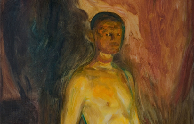 Self-Portrait in Hell, by Edvard Munch