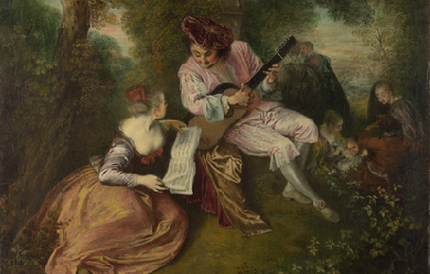 The Scale of Love, by Jean-Antoine Watteau