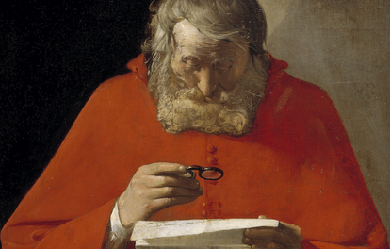 Saint Jerome reading a letter, by Georges de La Tour