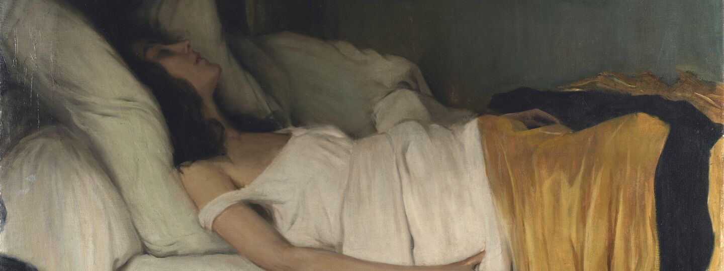 The morphine addict, by Santiago Rusiñol