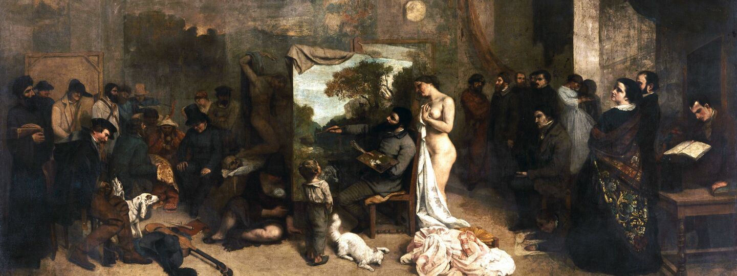 The Painter's Studio, by Gustave Courbet