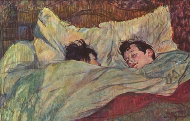 In the Bed, by Henri de Toulouse-Lautrec