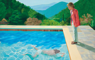 Portrait of an Artist (Pool with Two Figures), by David Hockney