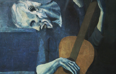 The Old Guitarist, by Pablo Picasso