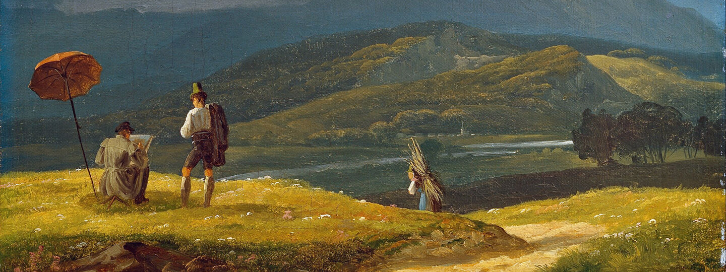 Mountain landscape, by Wilhelm Bendz