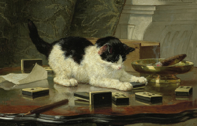 Kitten's Game, by Henriëtte Ronner-Knip 