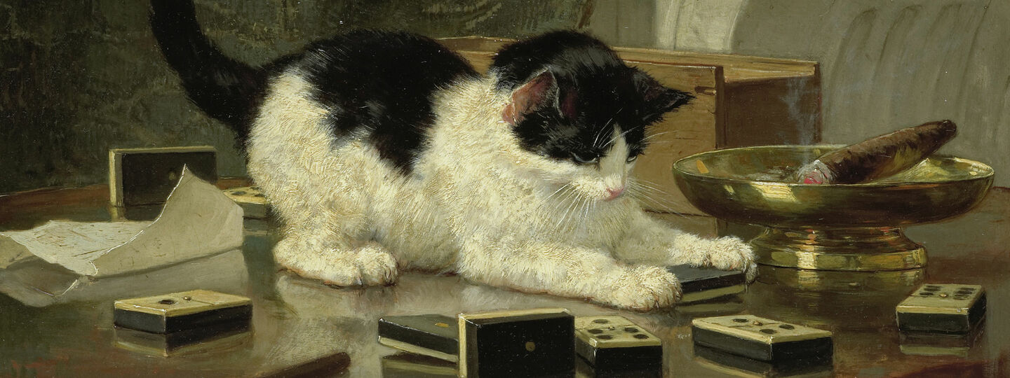 Kitten's Game, by Henriëtte Ronner-Knip 