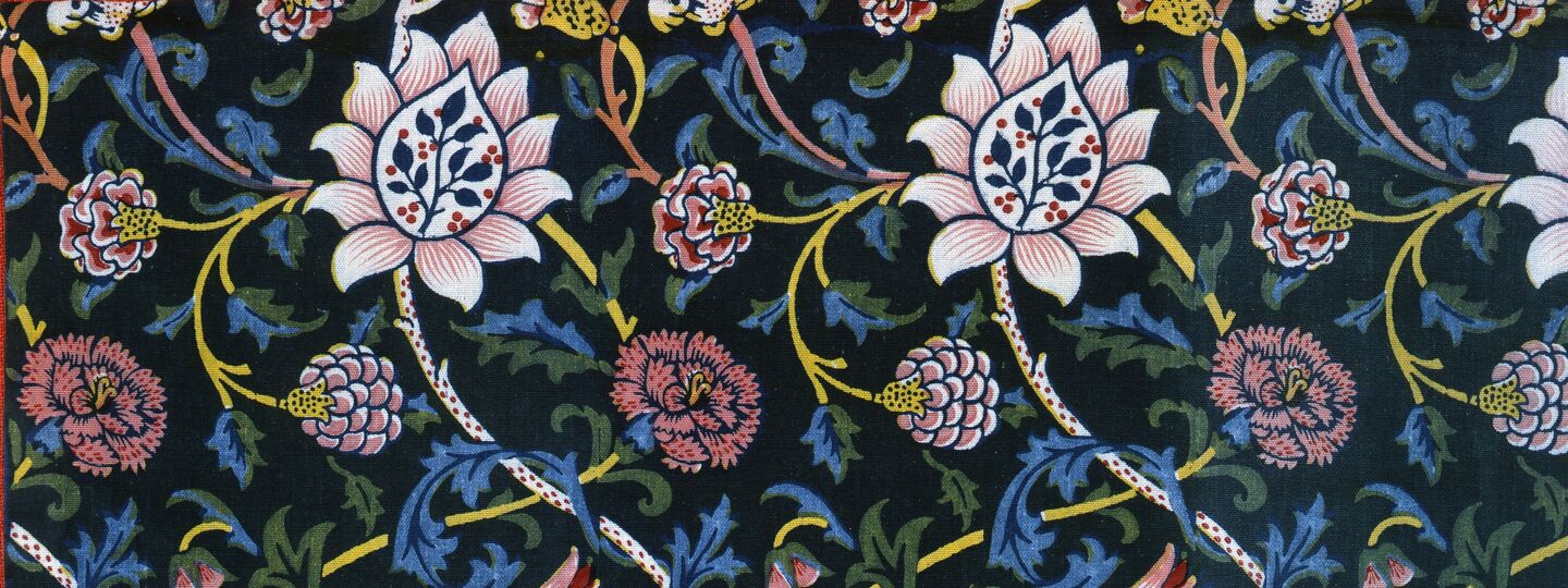Evenlode printed cotton, by William Morris