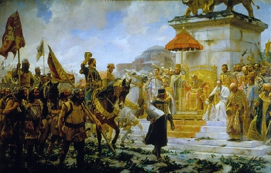 Entry of Roger de Flor into Constantinople, by José Moreno Carbonero