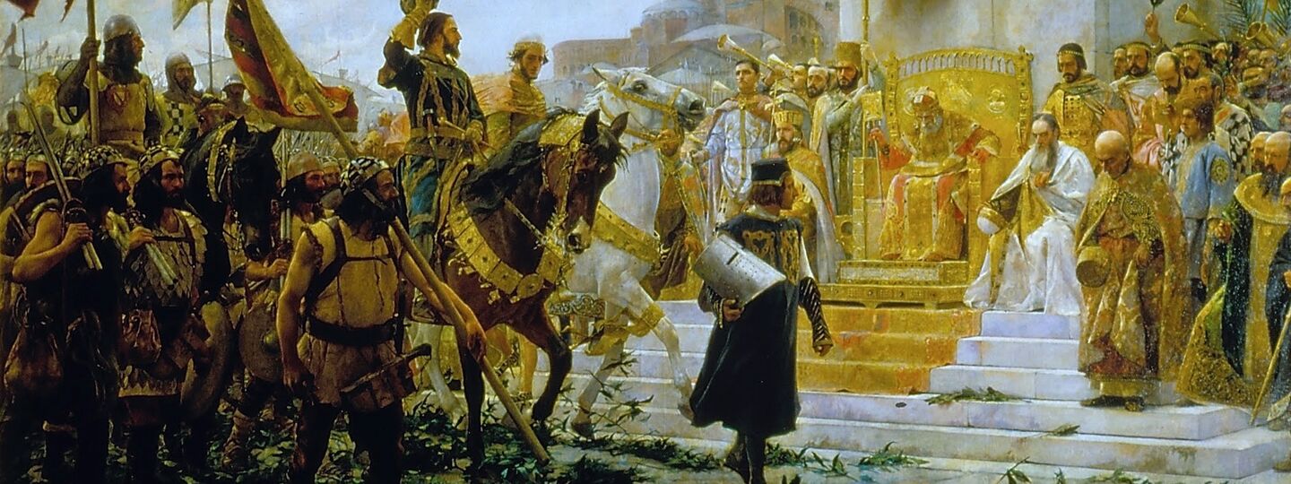 Entry of Roger de Flor into Constantinople, by José Moreno Carbonero