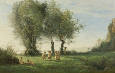 Round of Love: sunrise, by Jean-Baptiste-Camille Corot