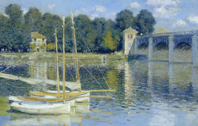 The Argenteuil Bridge, by Claude Monet