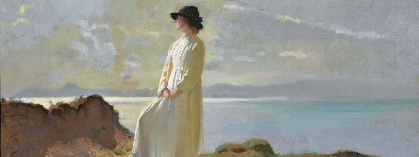 In the cliffs, Dublin bay, morning, by William Orpen