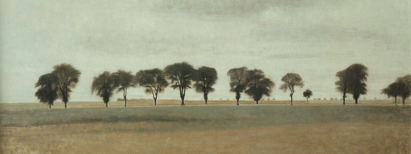 Landscape Kongevejen near Gentofte, by Vilhelm Hammershøi