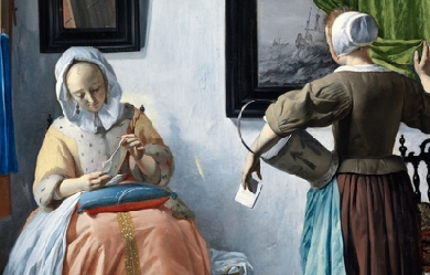 Woman Reading a Letter, by Gabriël Metsu